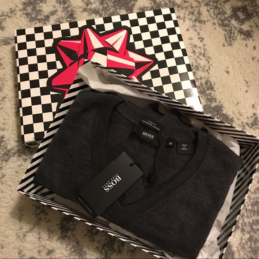 Hugo boss brand new sweater with tags in box